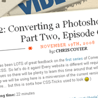 Converting a Photoshop Mockup