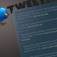 Designing a Unique Page for Twitter Updates