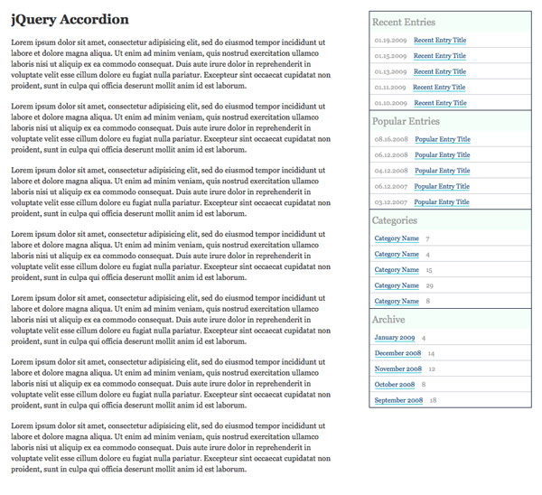 Accordion Markup