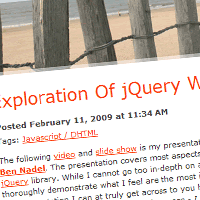 An Intensive Exploration Of jQuery