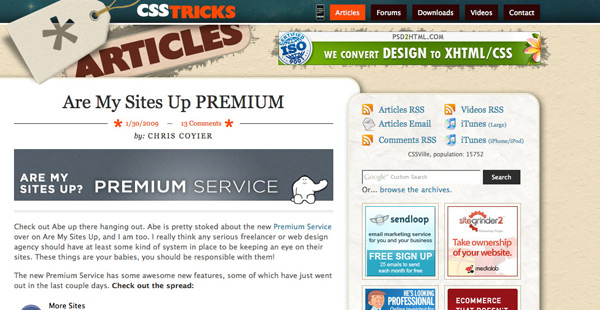 CSS-Tricks Screenshot