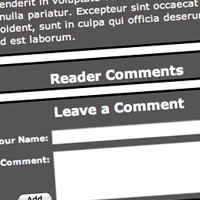 Comments with jQuery and JSON