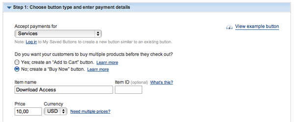 Step 4 Settings