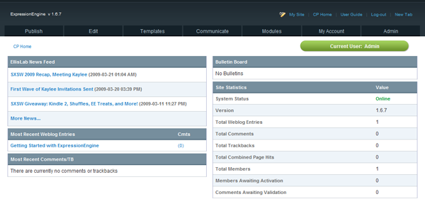 Take Control with the EE Control Panel