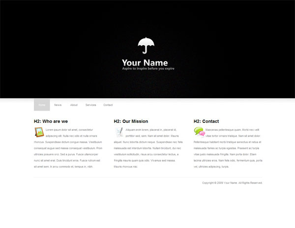 Clean and Minimal Template