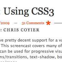 Using CSS3