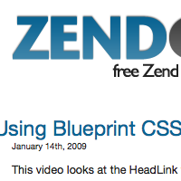 Using Blueprint CSS With Zend