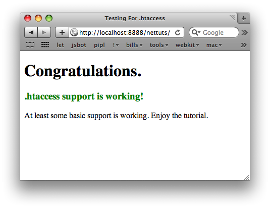 Good, Apache Redirected