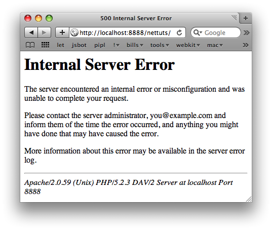 Good, Internal Service Error