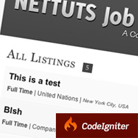 Create a Jobs Board With CodeIgniter: New Plus Tutorial