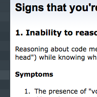 Signs that you're a bad programmer