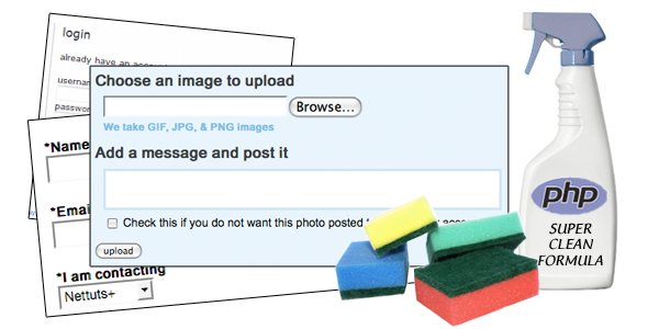 Sanitization and Validation of Forms