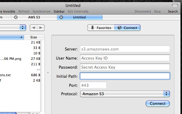 transmit-s3-login