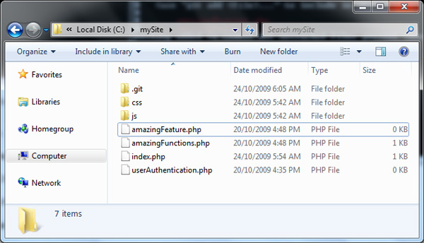 Files, branch bigIdea