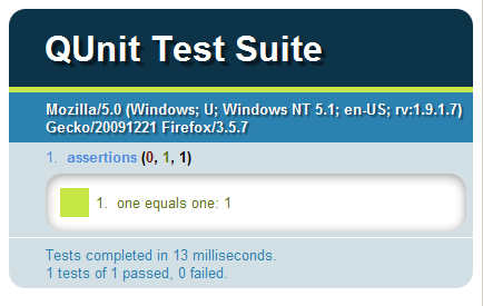 a comparison assertion