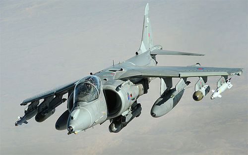 A British military GR-9 Harrier