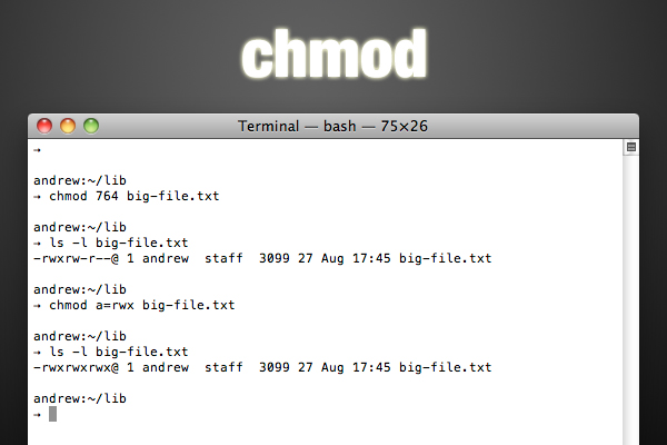 chmod