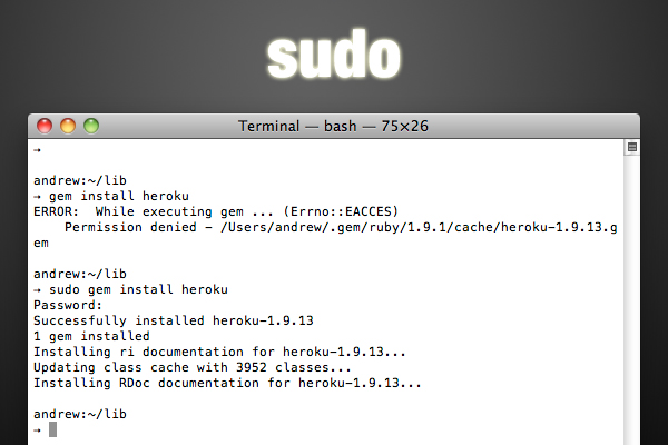 sudo