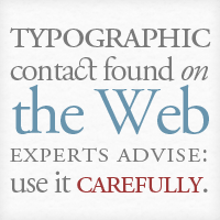 An Analysis of Typography on the Web
